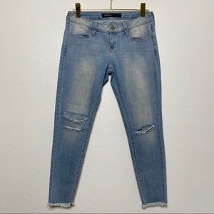 Just USA Raw Hem Cropped Jeans Size 5